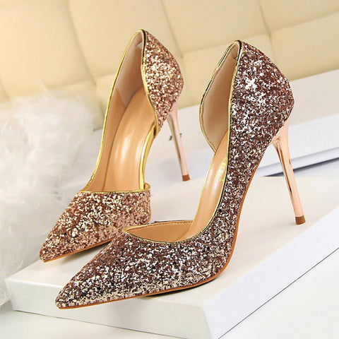 High-heeled women's shoes