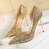High-heeled women's shoes