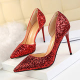 High-heeled women's shoes