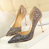 High-heeled women's shoes