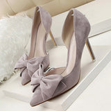 High heels pink women's shoes