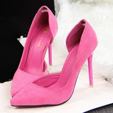 Black pointed toe women's shoes