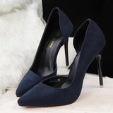 Black pointed toe women's shoes