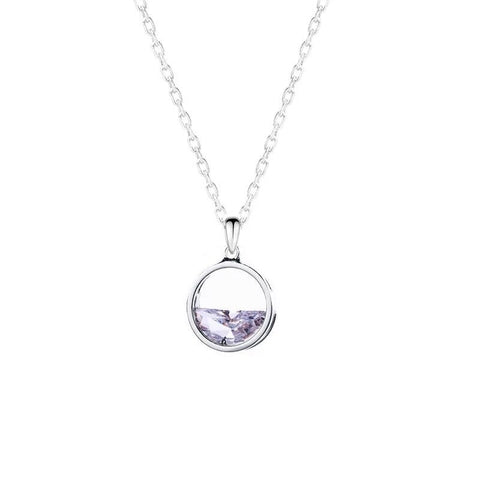 Simple clavicle crystal women necklace