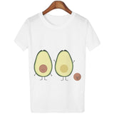 Cartoon Avocado Woman T Shirt