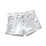 Plus Size 3XL White Denim Shorts Women