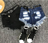 High Waist Denim Shorts