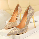 Sequined Cloth Wedding Shoes