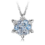 Crystal Zircon Snowflake Necklace