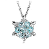 Crystal Zircon Snowflake Necklace