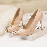 Fashion Women Pumps Rivet Sexy Women High Heel Shoes