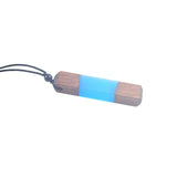 Retro pendant, wood and resin necklace fashion jewelry for men and women