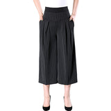 Women Fashion Striped Wide Leg Pants 2019
