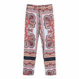 Women Vintage Chiffon Straight Pants 2019